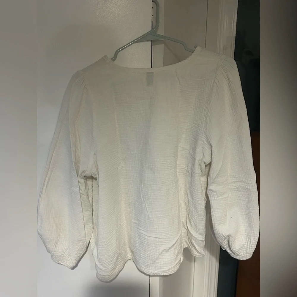 Universal Thread Cream Textured Blouse - Picture 3 of 3